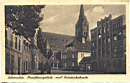 0025a.jpg: Schwiebus. Braúhaúsplatz mit Friedrichskirche No. 35468 Postkartenverlag Kurt
