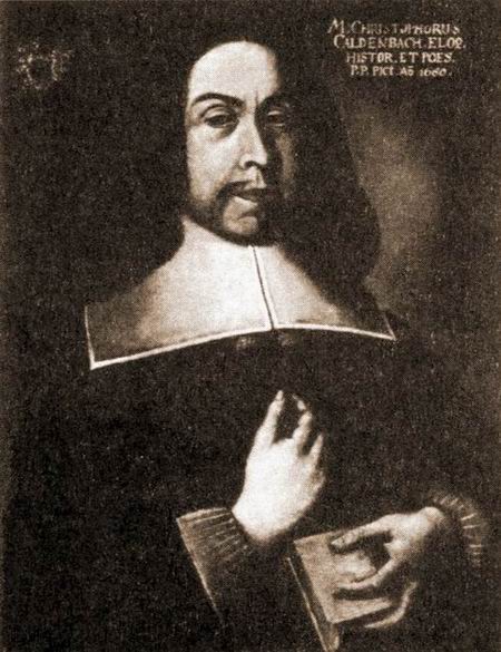 Krzysztof Kaldenbach - portret poety z roku 1660