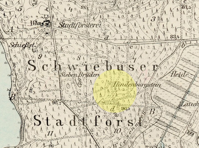 Schwiebuser Stadtforst - Hindenburgstein
